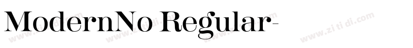 ModernNo Regular字体转换